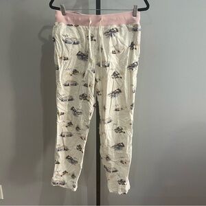 LL Bean Flannel Ski Print Pajama Pants Size Medium